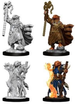 D&D NOLZUR'S MARVELOUS MINIATURES UNPAINTED -  DRAGONBORN SORCERER FIGURES (2) -  RPG MINIATURE UNPAINTED DUNGEONS & DRAGONS