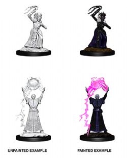 D&D NOLZUR'S MARVELOUS MINIATURES UNPAINTED -  DROW MAGE/DROW PRIESTESS -  RPG MINIATURE UNPAINTED DUNGEONS & DRAGONS