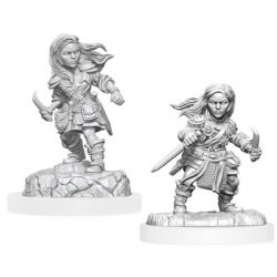D&D NOLZUR'S MARVELOUS MINIATURES UNPAINTED -  HALFING ROGUE FEMALE -  RPG MINIATURE UNPAINTED DUNGEONS & DRAGONS