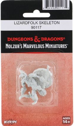 D&D NOLZUR'S MARVELOUS MINIATURES UNPAINTED -  LIZARDFOLK SKELETON -  RPG MINIATURE UNPAINTED DUNGEONS & DRAGONS