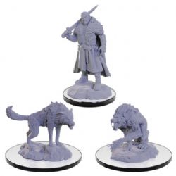 D&D NOLZUR'S MARVELOUS MINIATURES UNPAINTED -  LOUP GAROU -  RPG MINIATURE UNPAINTED DUNGEONS & DRAGONS