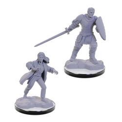 D&D NOLZUR'S MARVELOUS MINIATURES UNPAINTED -  REBORN PALADIN & WARLOCK -  RPG MINIATURE UNPAINTED DUNGEONS & DRAGONS