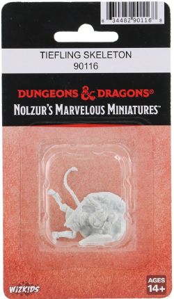 D&D NOLZUR'S MARVELOUS MINIATURES UNPAINTED -  TIEFLING SKELETON -  RPG MINIATURE UNPAINTED DUNGEONS & DRAGONS