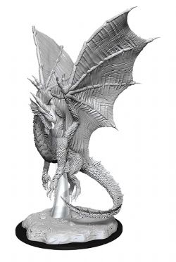 D&D NOLZUR'S MARVELOUS MINIATURES UNPAINTED -  YOUNG SILVER DRAGON -  RPG MINIATURE UNPAINTED DUNGEONS & DRAGONS