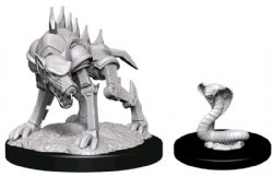 D&D NOLZUR'S MARVELOUS UNPAINTED MINIATURES -  IRON COBRA & IRON DEFENDER