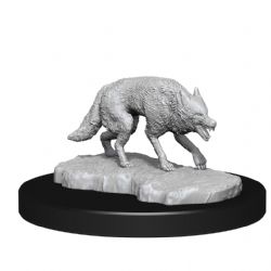 D&D NOLZUR'S MARVELOUS UNPAINTED MINIATURES -  JACKALWERE AND JACKAL (2)