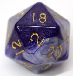 D20 JUMBO COMBO ATTACK - BLUE/WHITE WITH GOLDEN NUMBERS -  JUMBO
