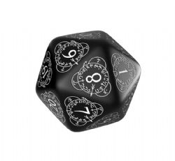 D20 LIFE COUNTER, BLACK AND WHITE -  Q-WORKSHOP