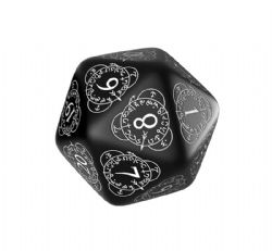 D20 LIFE COUNTER, BLACK AND WHITE