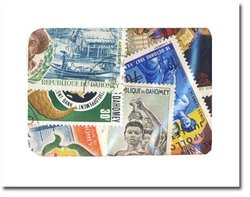 DAHOMEY -  50 ASSORTED STAMPS - DAHOMEY