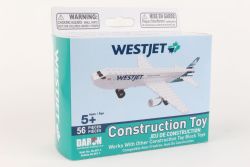 DARON -  WESTJET CONSTRUCTION TOY NEW LIVERY (56 PIECES)