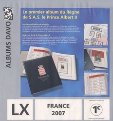 DAVO FRANCE -  2007 SUPPLEMENT FOR BOOKLETS WITH MOUNTS (1C)