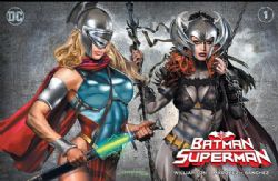 DC COMICS -  BATMAN / SUPERMAN #1 GREG HORN ART BATGIRL/SUPERGIRL COVER 1
