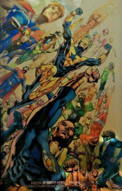 DC COMICS -  LEGION OF SUPER-HEROES: MILLENNIUM #2 FOIL VARIANT COVER 2