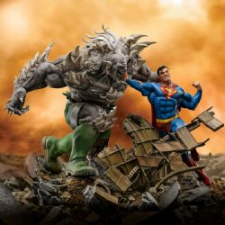 DC COMICS -  SUPERMAN VS DOOMSDAY FIGURE - 1:10 SCALE -  IRON STUDIOS