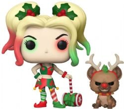 DC SUPER HEROES -  POP! VINYL FIGURE OF HARLEY QUINN WITH HELPER (4 INCH) 357