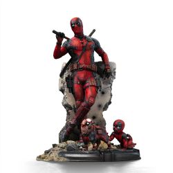 DEADPOOL -  DEADPOOL, DOGPOOL AND BABYPOOL STATUE - 1/10 -  IRON STUDIOS