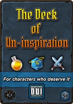 DECK OF INSPIRATION -  DECK OF UN-INSPIRATION (ENGLISH) -  CARDS ACCESSORY