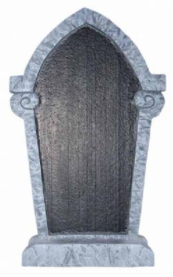 DECORATIONS -  BLACKBOARD TOMBSTONES (22 INCHES TALL)