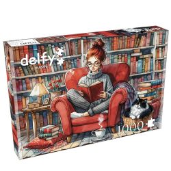 DELFY PUZZLE -  COZY READING TIME (1000 PIECES)