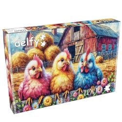 DELFY PUZZLE -  EGG-CITING TRIO (1000 PIECES)