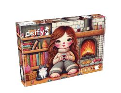 DELFY PUZZLE -  FIRESIDE EVENING BLISS (1000 PIECES)