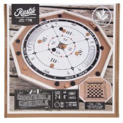 DELUXE CROKINOLE GAME 2 IN 1 (CHECKERS)