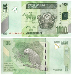DEMOCRATIC REPUBLIC OF THE CONGO -  1000 FRANCS 2005 (UNC)