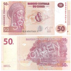DEMOCRATIC REPUBLIC OF THE CONGO -  50 FRANCS 2013 (UNC) 97A