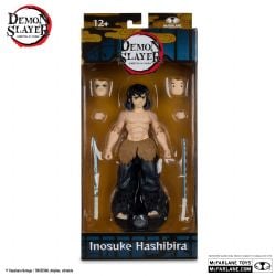 DEMON SLAYER -  INOSUKE HASHIBIRA (UNMASKED) ACTION FIGURE -  DEMON SLAYER