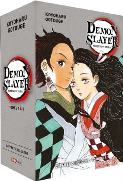 DEMON SLAYER, KIMETSU NO YAIBA -  COLLECTOR BOX SET VOLUMES 01 TO 03 (2022 EDITION) (FRENCH V.)