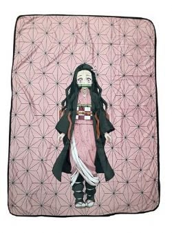 DEMON SLAYER -  KIMETSU NO YAIBA PINK NEZUKO THROW BLANKET