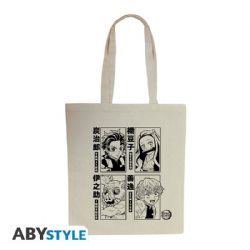 DEMON SLAYER -  MAIN CHARACTERS WHITE TOTE BAG