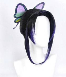 DEMON SLAYER -  SHINOBU KOCHO WIG & HAIR ACCESSORY (ADULT)