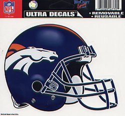 DENVER BRONCOS -  5X6 DECAL REMOVABLE AND REUSABLE