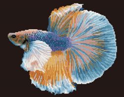 DIAMOND DOTZ -  LUMINOUS FISH (INTERMEDIATE, 14.6