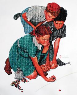 DIAMOND PAINTING -  CHAMPIONS BILLES (16.5 IN X 20.2 IN) -  ROCKWELL