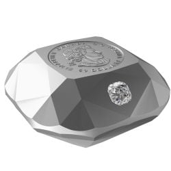 DIAMOND-SHAPED COINS -  DE BEERS IDEAL CUSHION DIAMOND -  2024 CANADIAN COINS 04