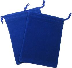 DICE BAG -  SMALL BLUE CLOTH BAG CHX