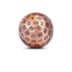 DICE HABIT -  METAL D100 DICE - COPPER -  D100 DICE