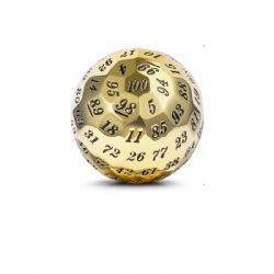 DICE HABIT -  METAL D100 DICE - GOLD -  D100 DICE