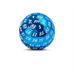 DICE HABIT -  METAL D100 DICE - METALLIC BLUE -  D100 DICE