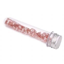 DICE HABIT -  RESIN, RED GLITTER -  7 DICE RPG SET RESIN