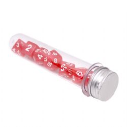 DICE HABIT -  RESIN, SYMPHONY RED -  7 DICE RPG SET RESIN