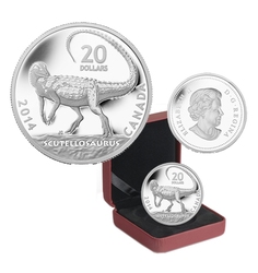 DINOSAURS OF CANADA -  SCUTELLOSAURUS -  2014 CANADIAN COINS 02