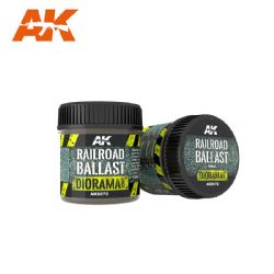 DIORAMA -  RAILROAD BALLAST (3 OZ) -  AK INTERACTIVE