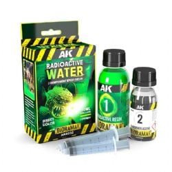 DIORAMA SERIE -  RADIOACTIVE WATER - 2 COMPONENTS EPOXY RESIN (180 ML) -  AK INTERACTIVE