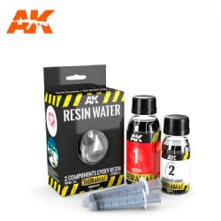 DIORAMA SERIE -  RESIN WATER - 2 COMPONENTS EPOXY RESIN (180 ML) -  AK INTERACTIVE