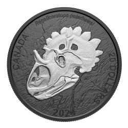 DISCOVERING DINOSAURS -  ROYAL HORNED FACE -  2024 CANADIAN COINS 03