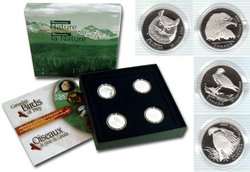 DISCOVERING NATURE -  BIRDS OF PREY - 4-COIN SET -  2000 CANADIAN COINS 06